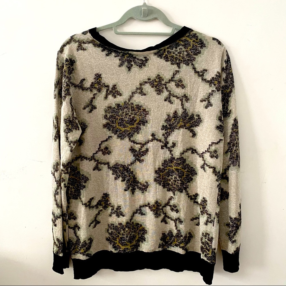 VINTAGE Shimmery floral top ✨✨